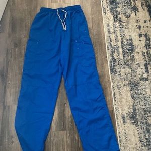 Mens Royal blue greys anatomy scrub bottoms size medium